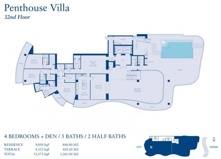 Penthouse Villa - 32 Floor
