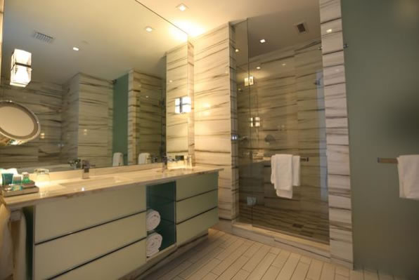 Bathroom at the W South Beach penthouse