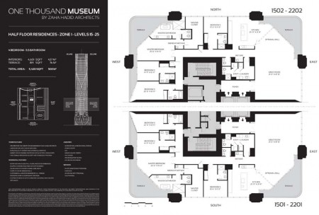 One Thousand Museum Half Floor Residence Zone 1